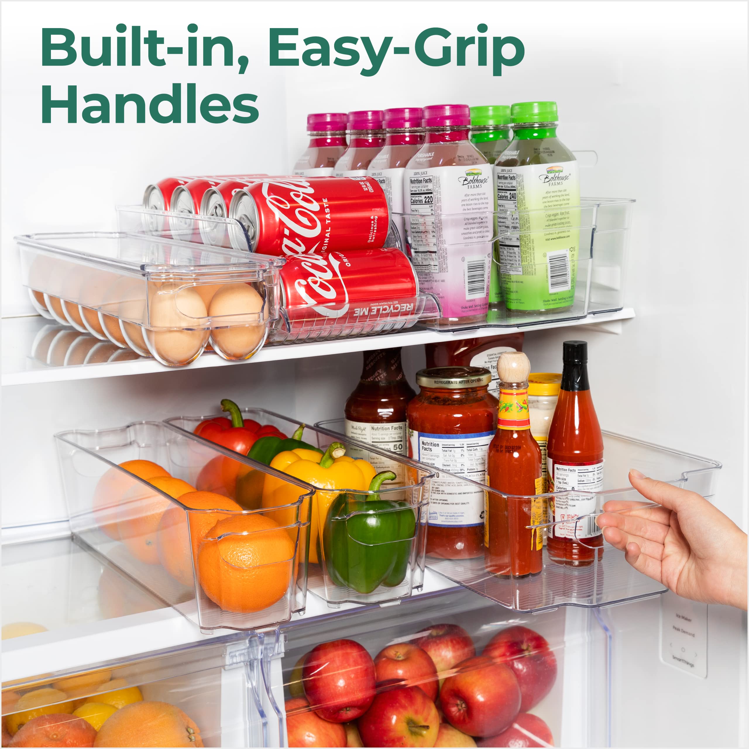 Amazon.com: Greenco Refrigerator Organizers and Storage - Clear